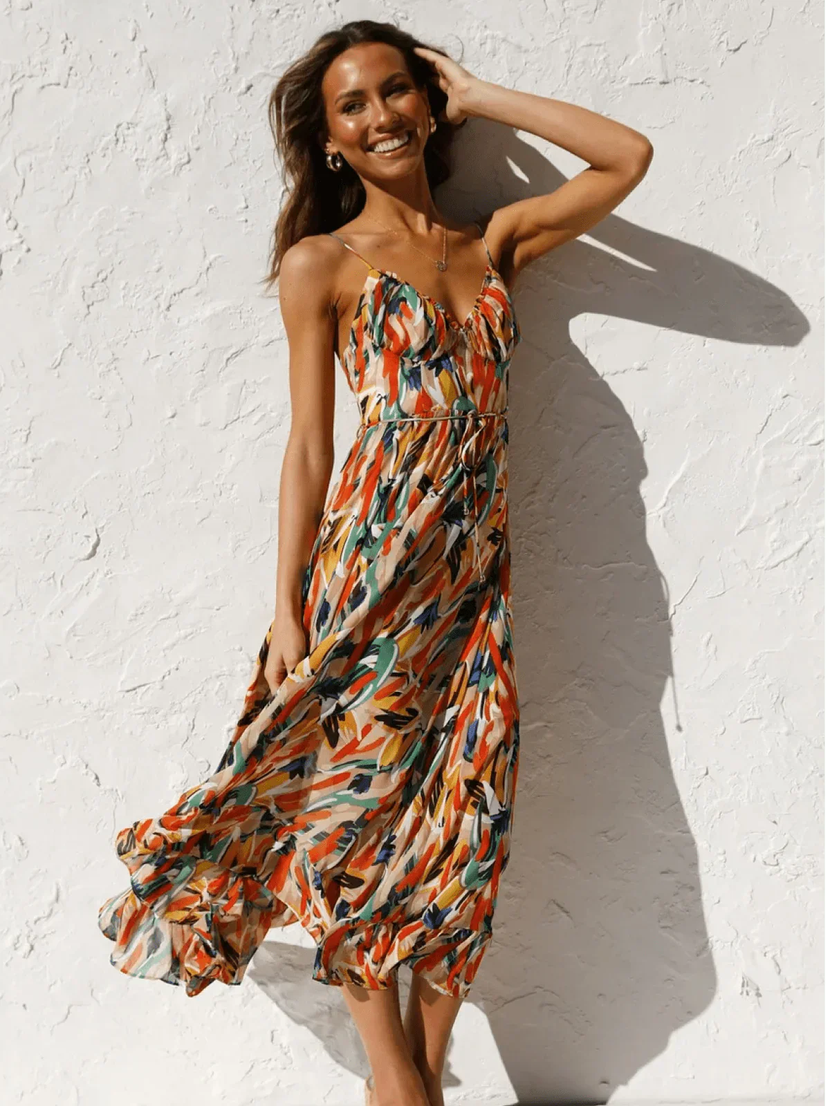 Chiara | Farbiges Midi-Kleid Chiara - Image 3
