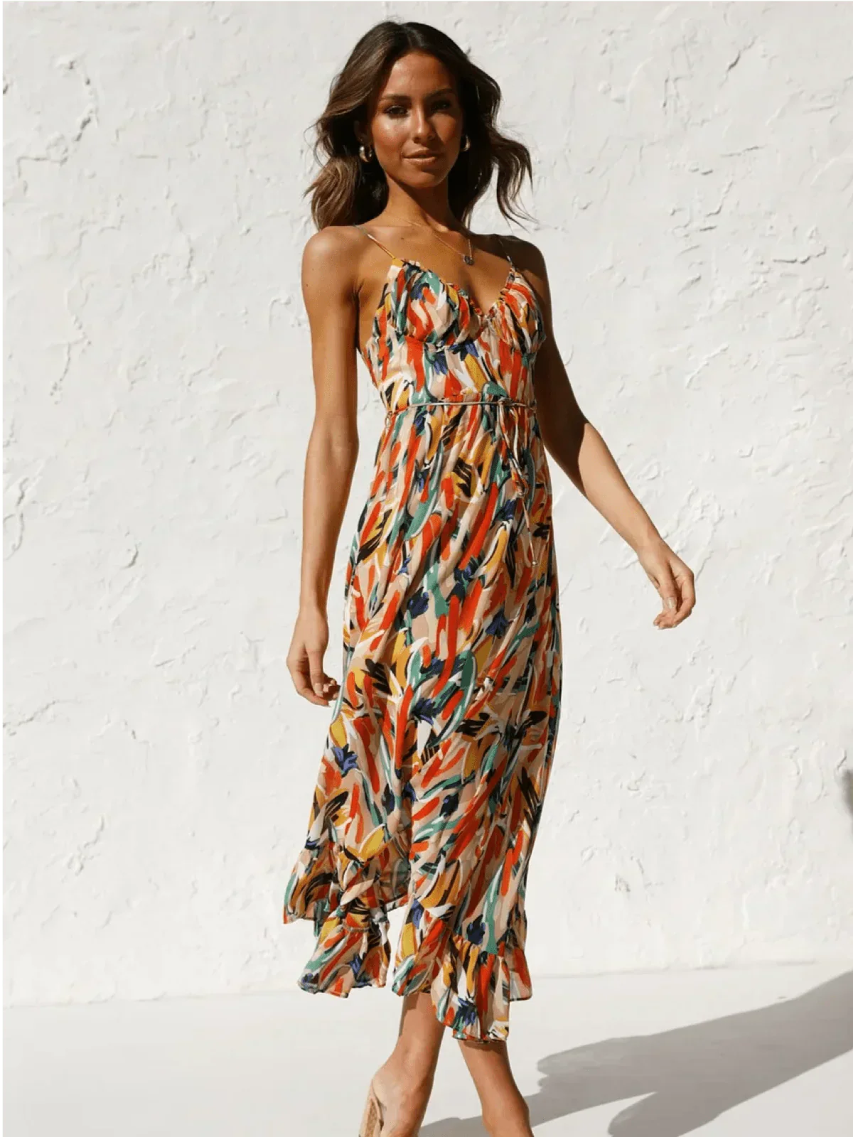 Chiara | Farbiges Midi-Kleid Chiara - Image 4