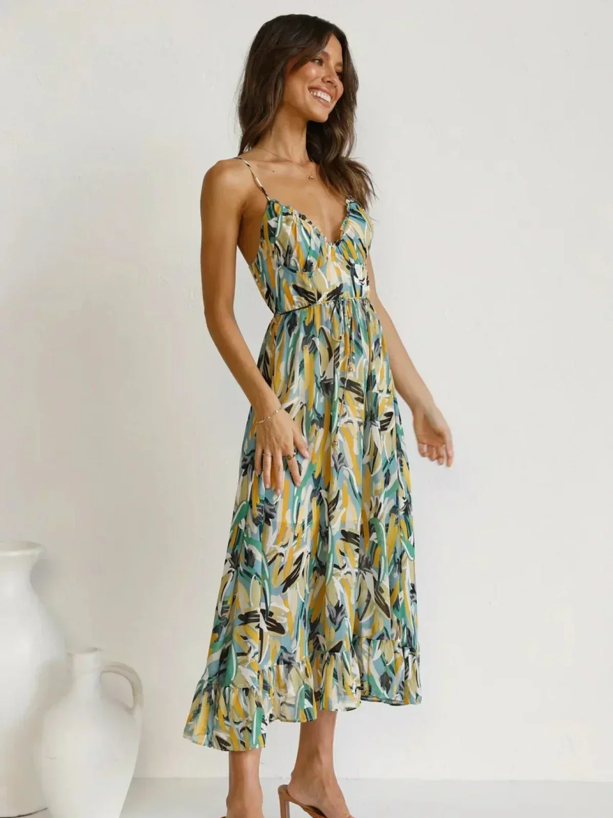 Chiara | Farbiges Midi-Kleid Chiara - Image 8