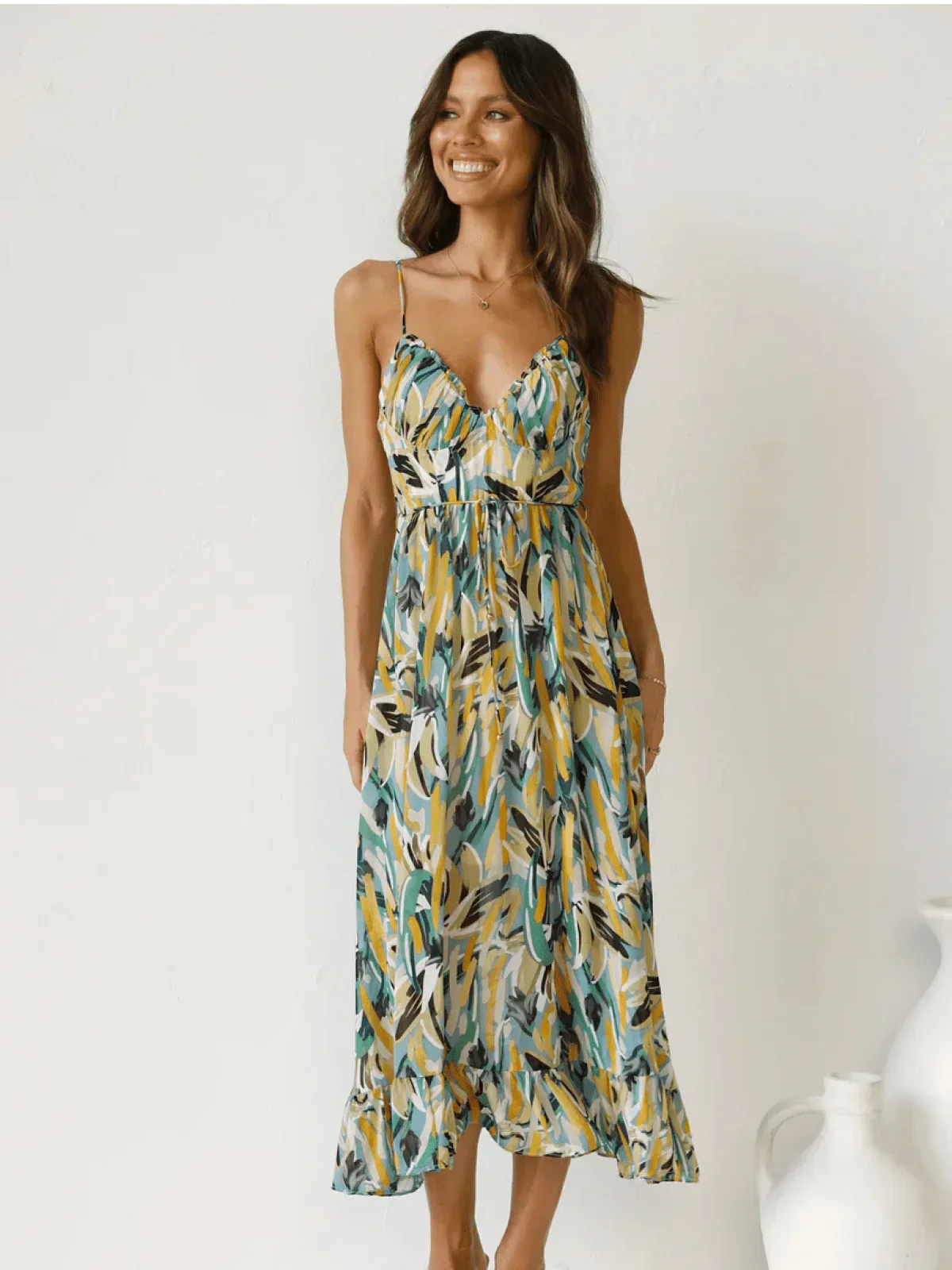 Chiara | Farbiges Midi-Kleid Chiara - Image 9