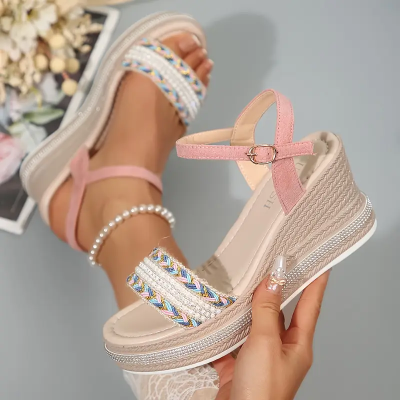 Chiarae – Boho-inspirierte Plateau-Sandalen mit Keilabsatz - Image 2
