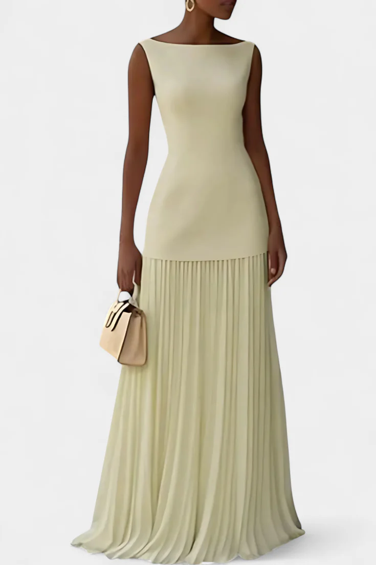 Chiffon Maxi-Abendkleid Silvana mit Falten - Image 5