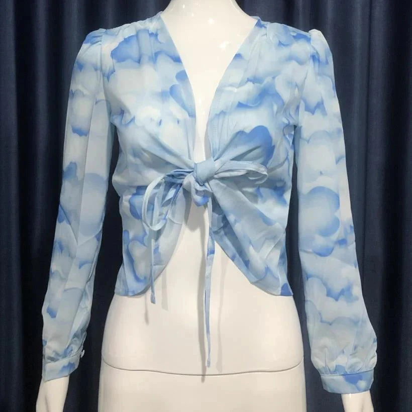 Chloe - Trendige lockere Chiffon-Hemdbluse für Frauen - Image 3