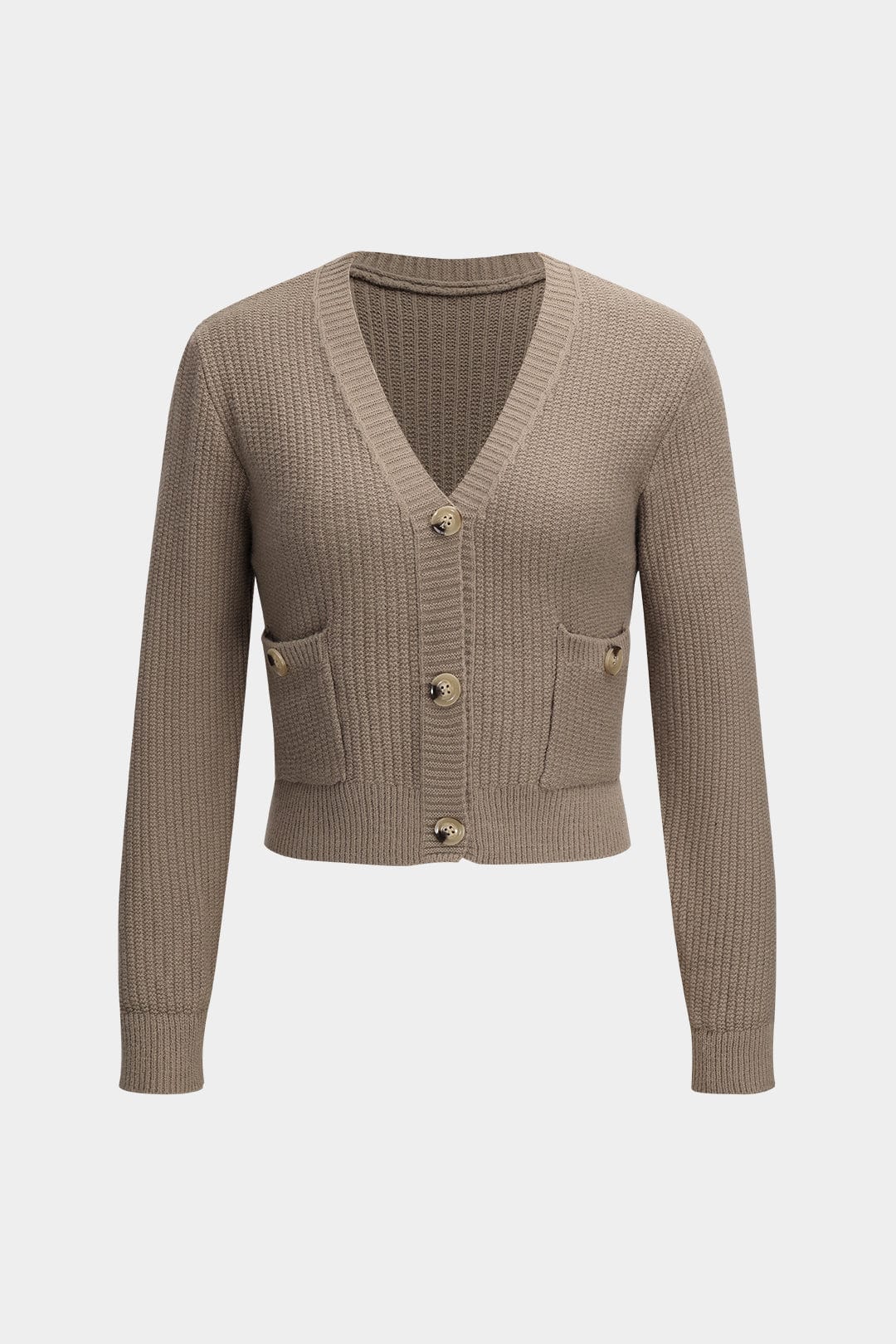 Christin | Stilvolles Strick-Dreiteiler-Set mit Cardigan, Crop-Top & Bleistiftrock - Image 4