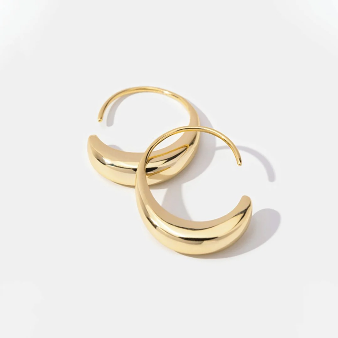 Cina - Tropfen-Hoops Ohrringe - Image 6
