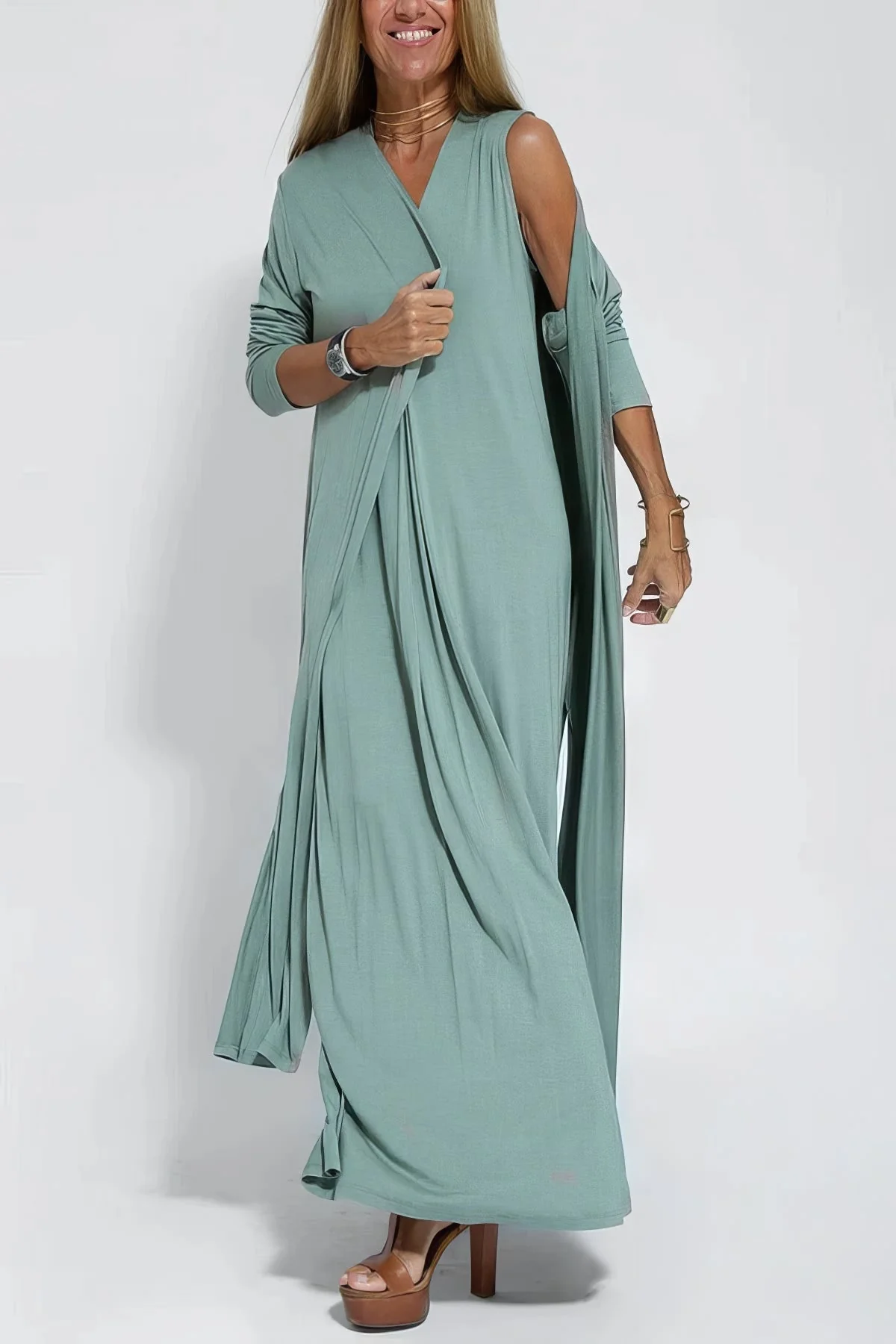 Claire | Elegantes langes Kleid - Image 5