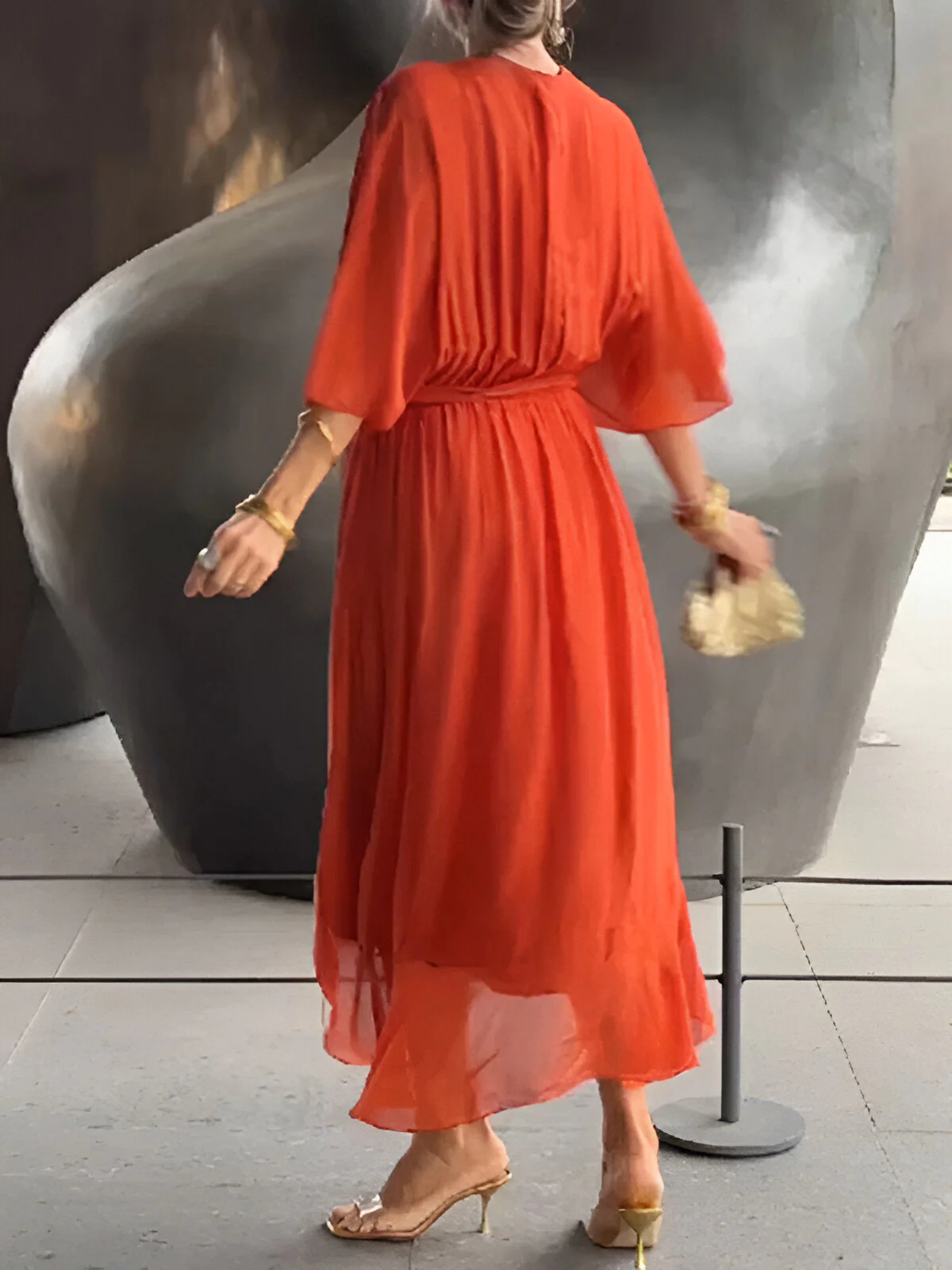 Claire | Midi-Kleid mit Taillengürtel - Image 5