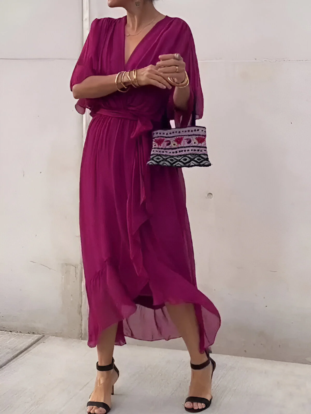 Claire | Midi-Kleid mit Taillengürtel - Image 6