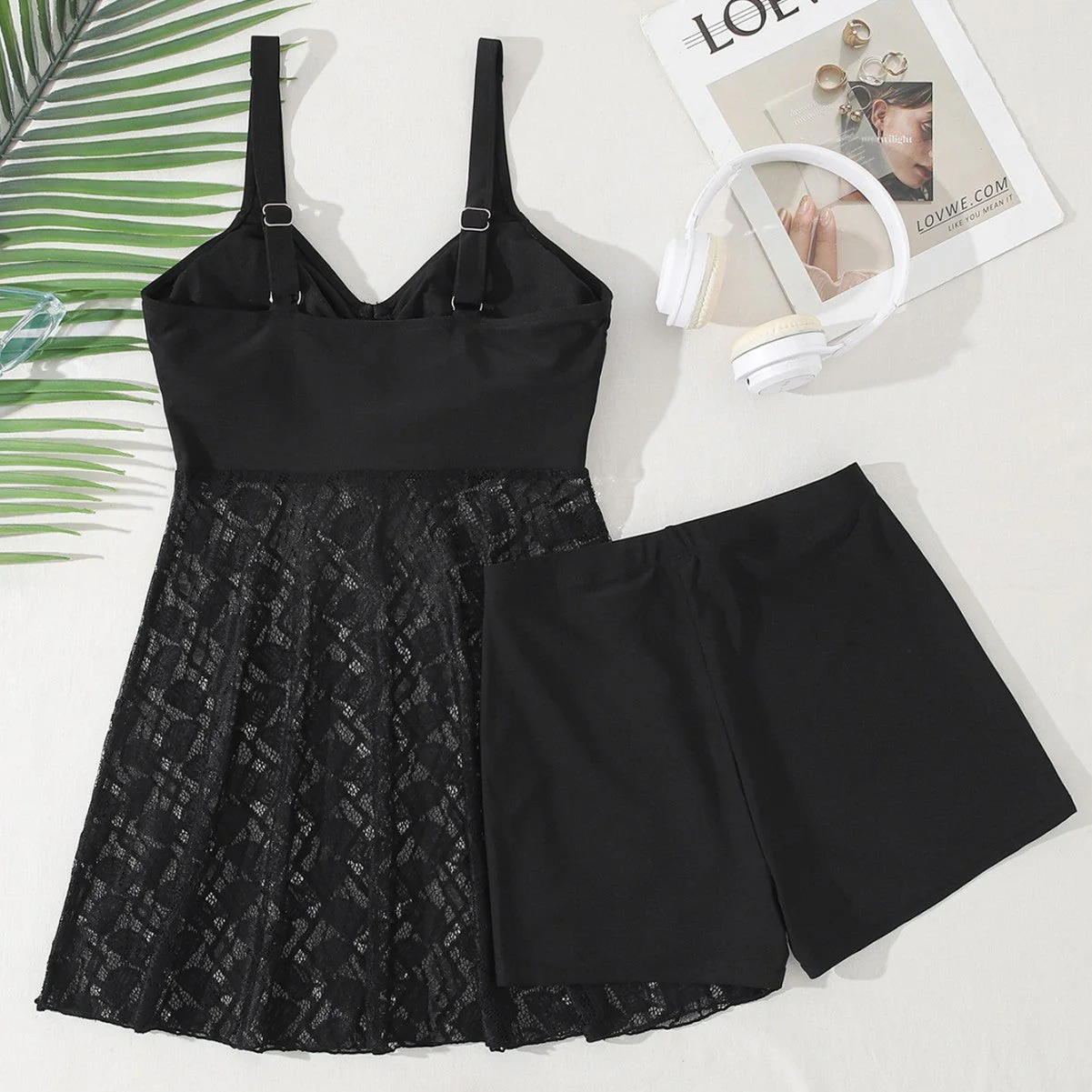 Clara- Damen Freizeit Badekleid mit oberem Raffungseffekt - Image 3