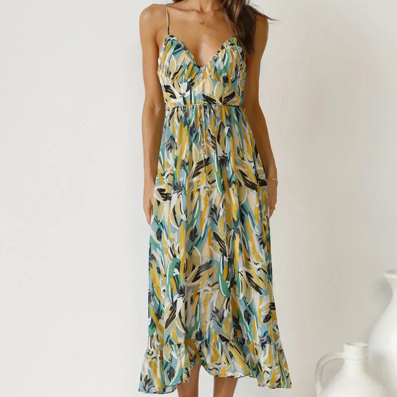 Clara™ | Elegantes Bedrucktes Maxikleid - Image 6