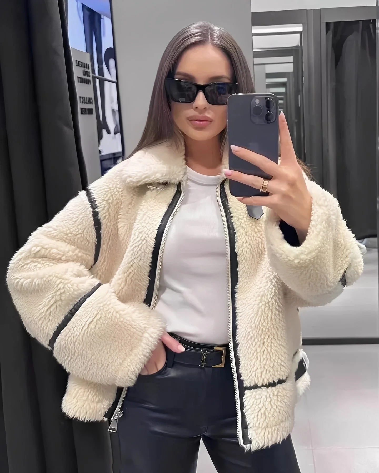 Clara – Teddyjacke mit Oversize-Schnitt Damen - Image 2