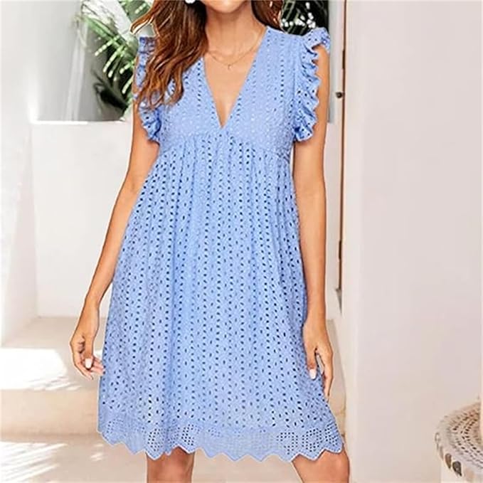 Claudia – Elegantes Minikleid mit Lochstickerei - Image 6