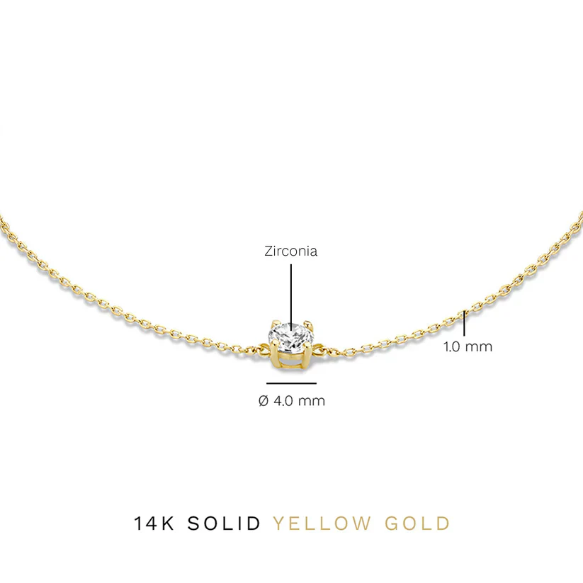 Cléa Gold Moissanite Stone Bracelet - Image 5