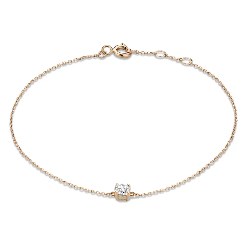 Cléa Gold Moissanite Stone Bracelet - Image 8