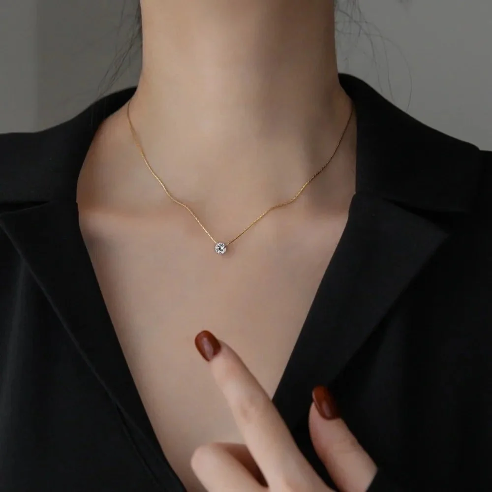 Cléa Moissanit Edelstein Kette - Image 2