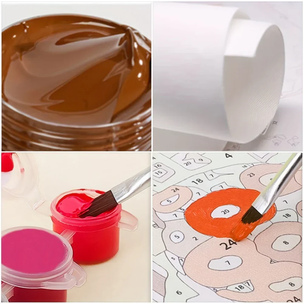 ColorMuse DIY Katzenmalset – Ölmalerei nach Zahlen-Set für Entspannung und kreative Gestaltung - Image 2
