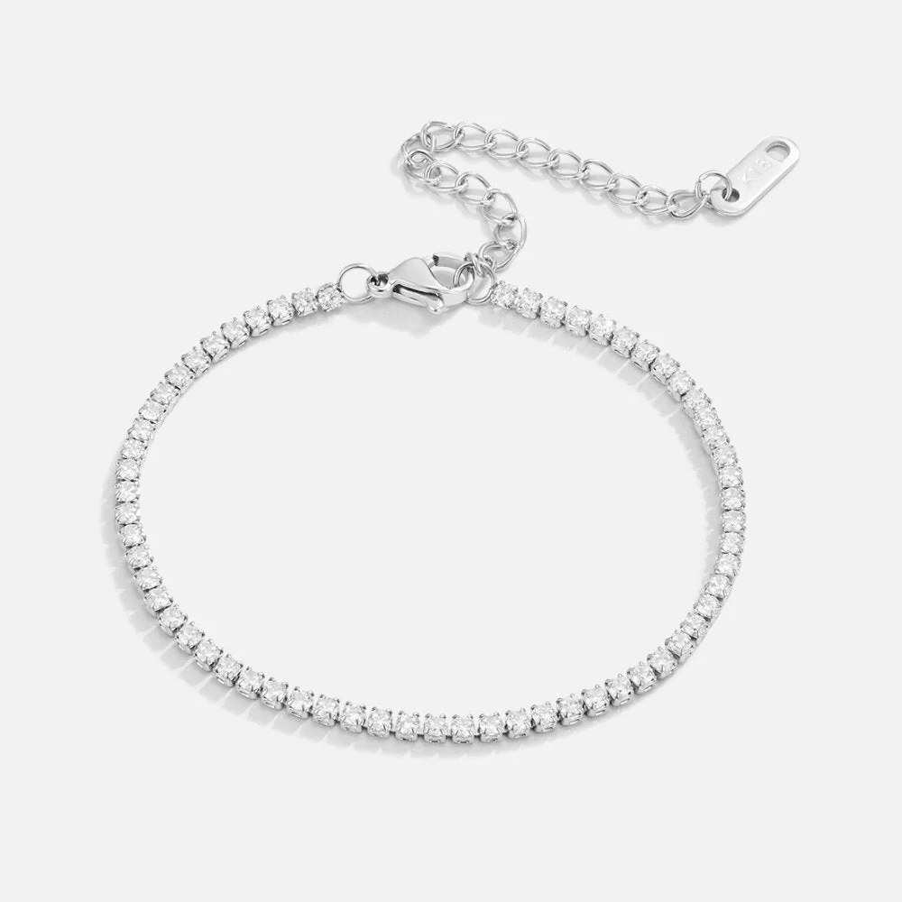 Cordelia Silber Tennisarmband - Image 3