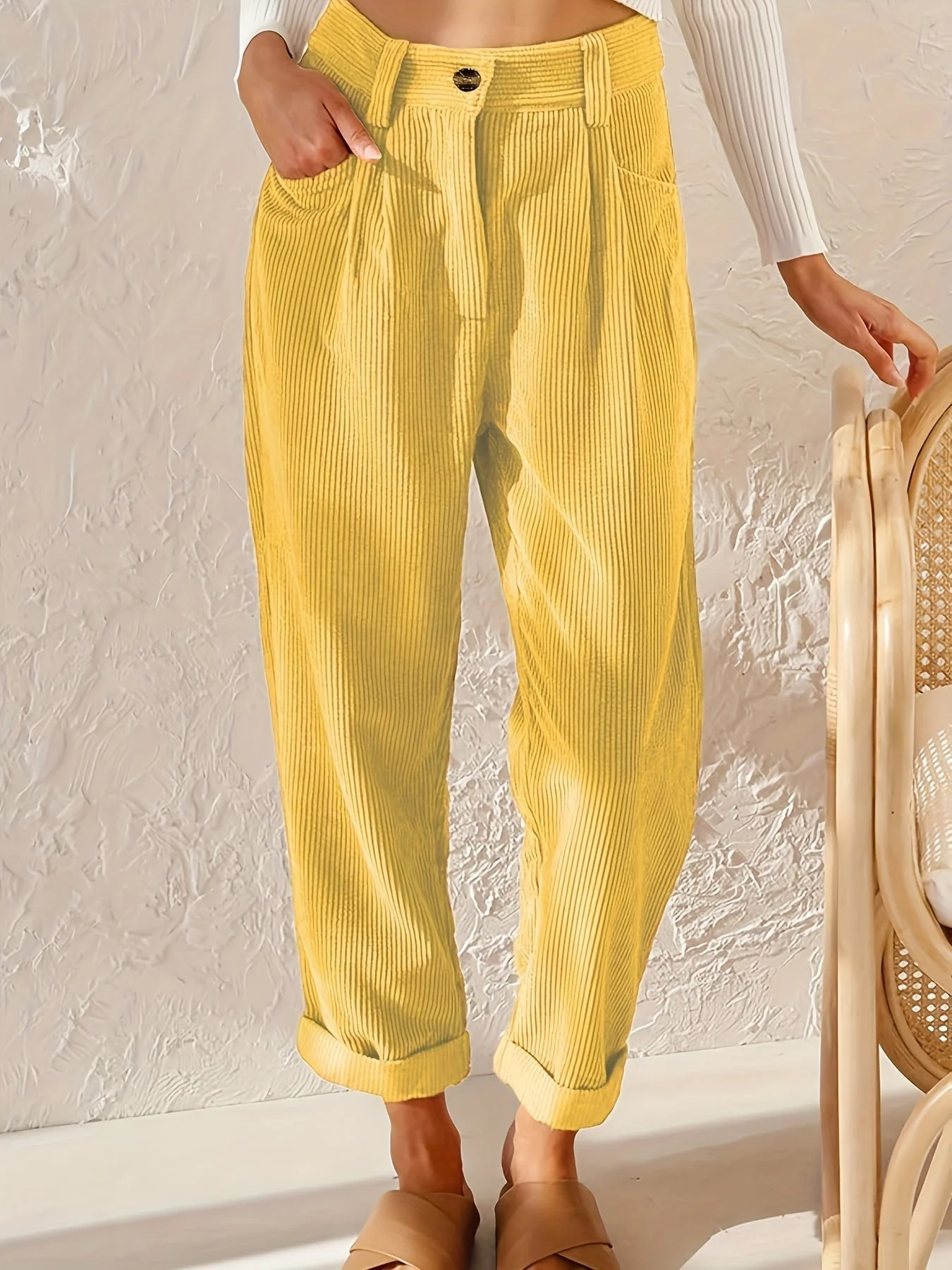 Cordhosen mit geradem Bein für Damen - Image 11