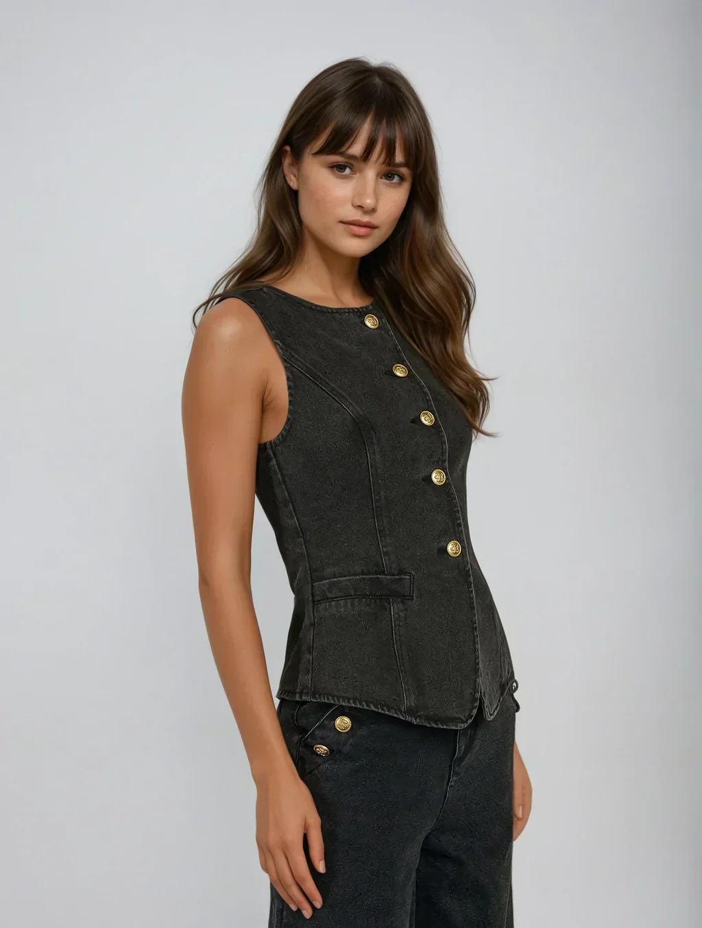 CORINNE  | Komplett in Denim mit raffinierten Details - Image 5