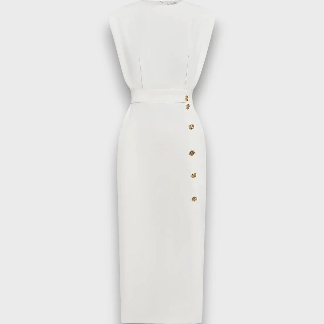 Corvaya – Bleistiftkleid mit Knopfleiste - Image 12