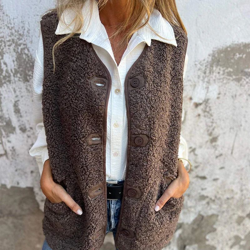 COSY STRICKJACKE MIT KNOPFLEISTE - Image 3