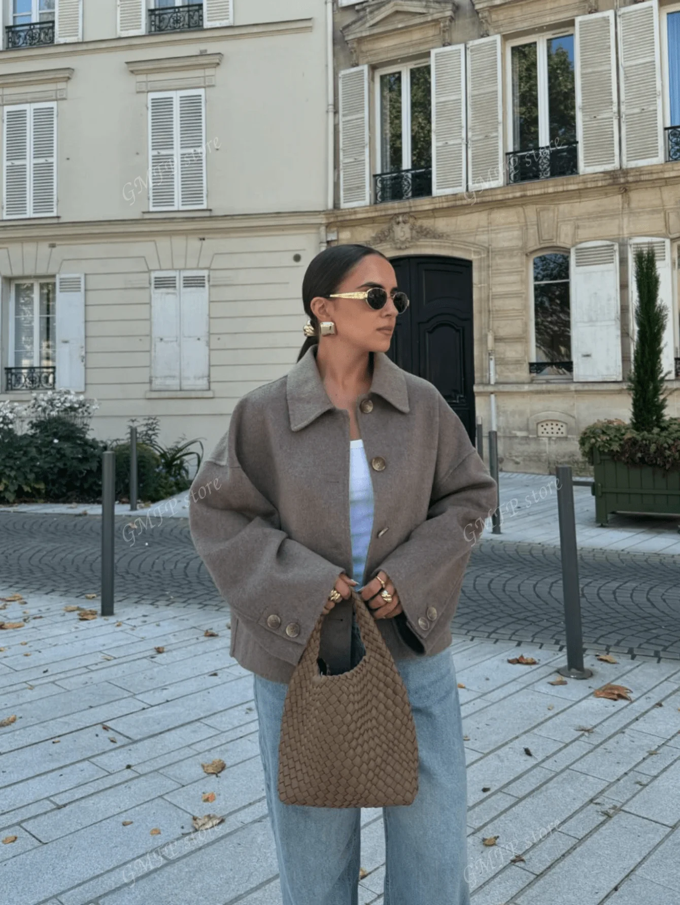 Cropped Wolljacke mit Knopfleiste – Zeitlos, Parisian & Herbstready - Image 10