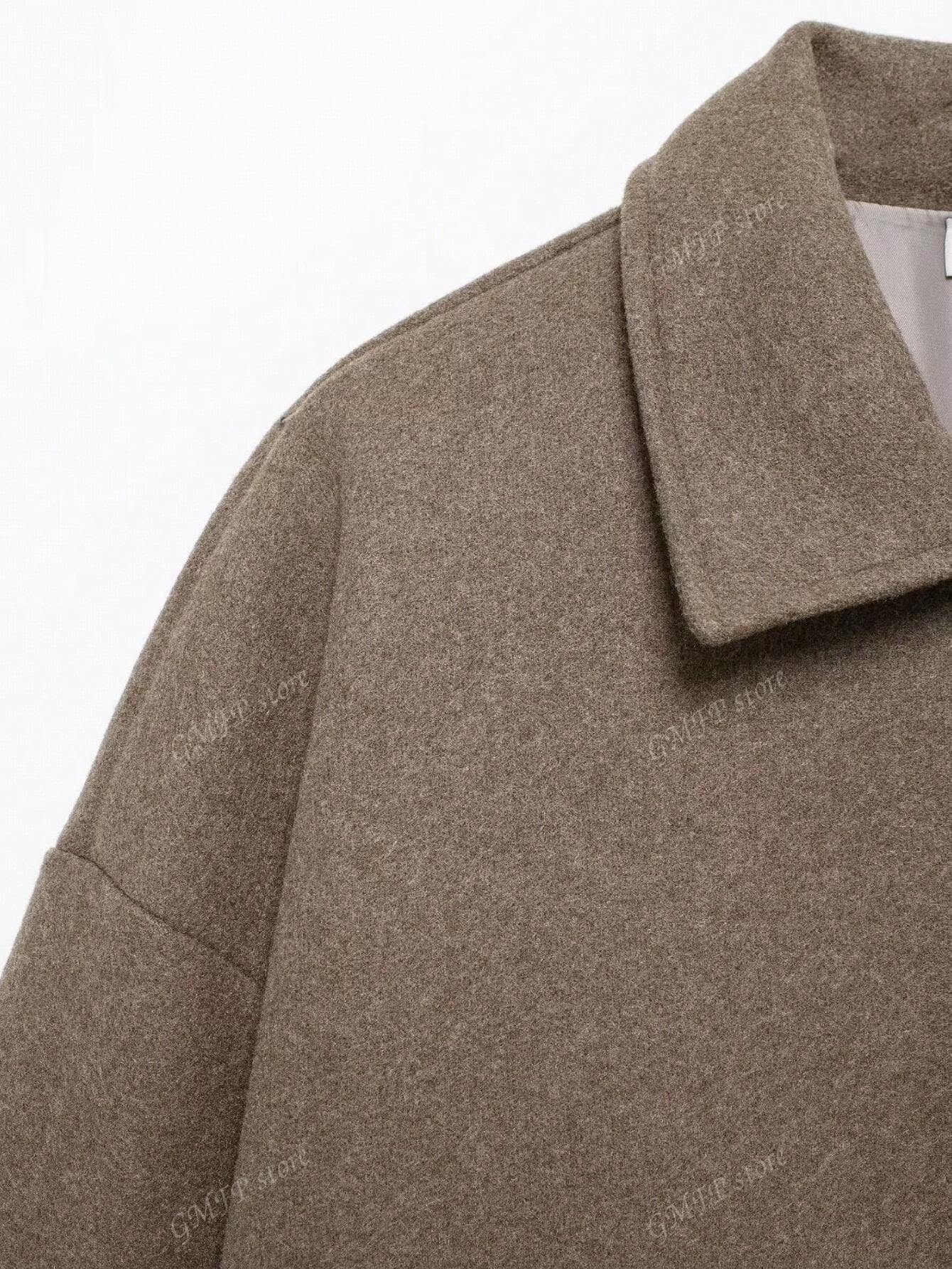 Cropped Wolljacke mit Knopfleiste – Zeitlos, Parisian & Herbstready - Image 12