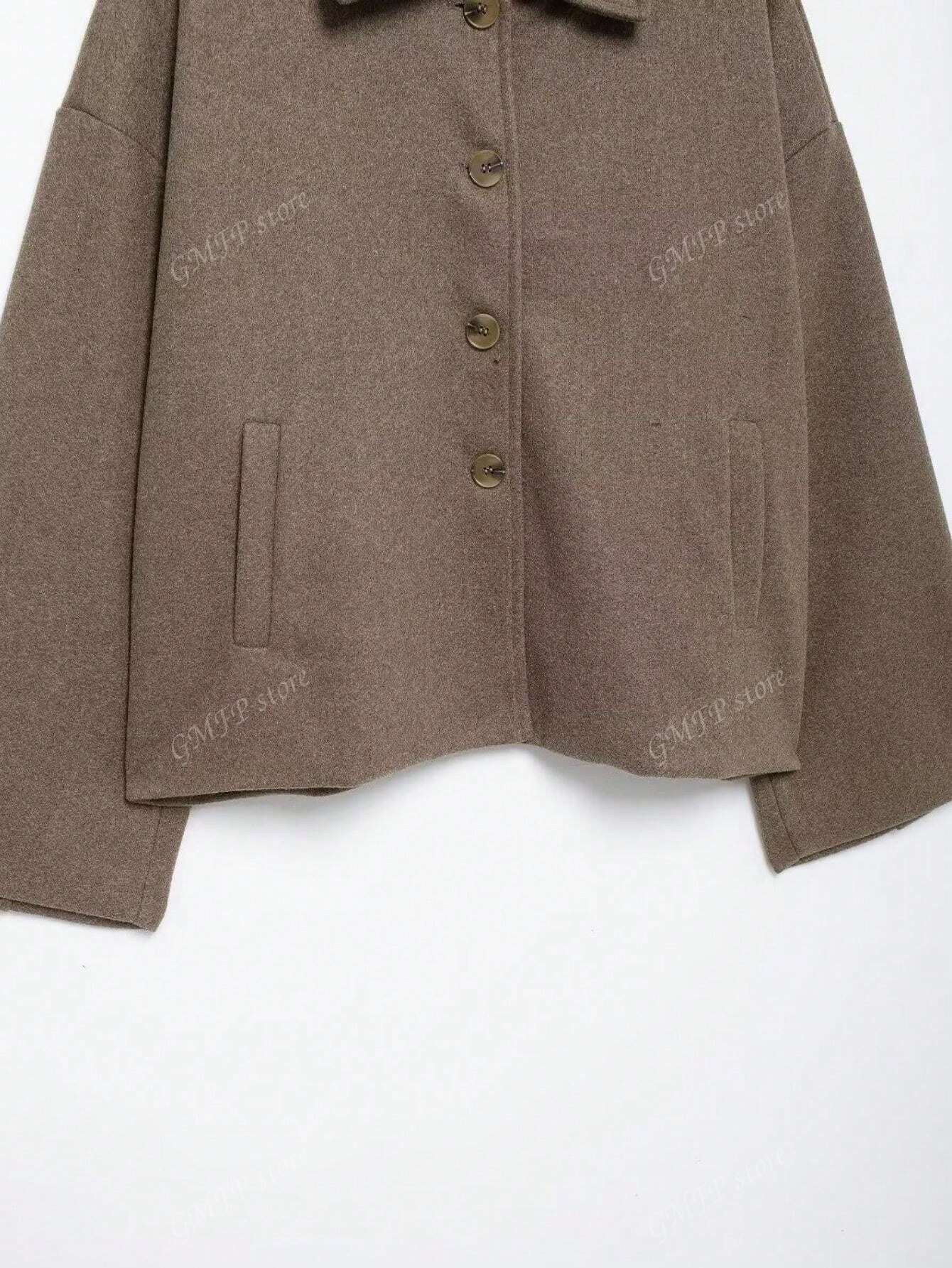 Cropped Wolljacke mit Knopfleiste – Zeitlos, Parisian & Herbstready - Image 15