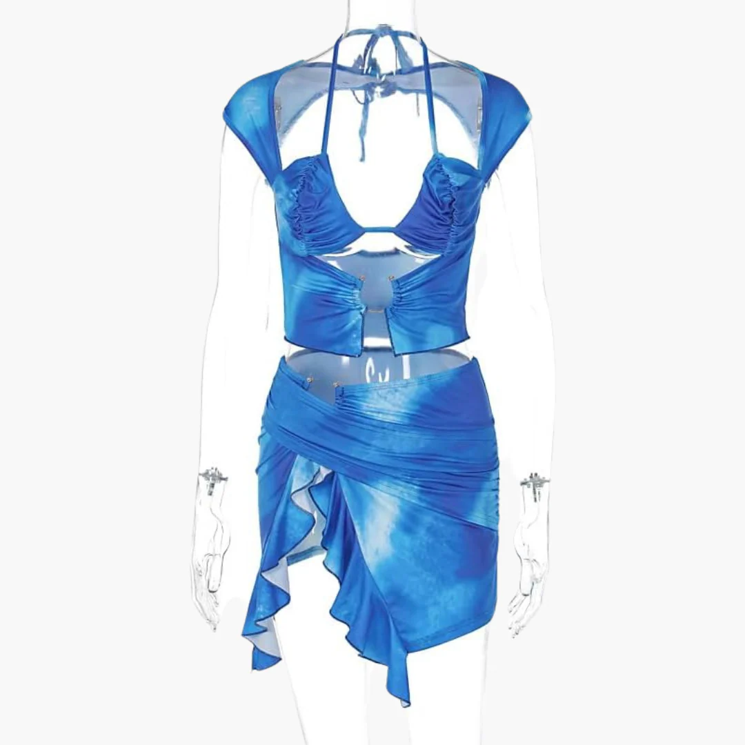 Cut-Out Co-Ord Zweiteiler - Damen Sommerlook für den Strand - Image 12