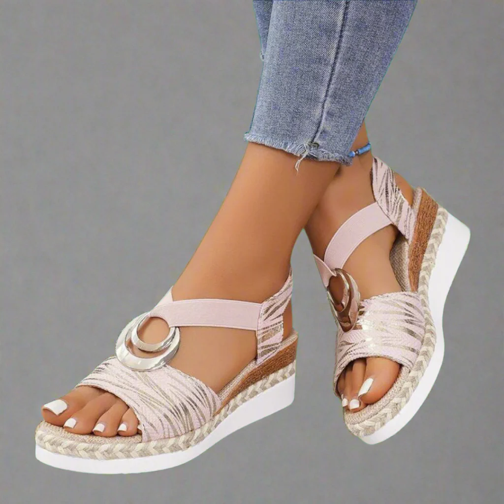 Dahlia | Handgefertigte Wedge-Sandalen aus Premium-Material - Image 3