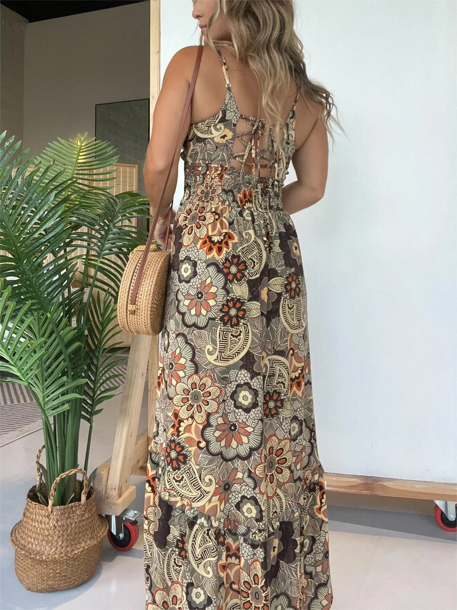 Daisy | Geblümtes Kleid mit Spaghettiträgern - Image 3