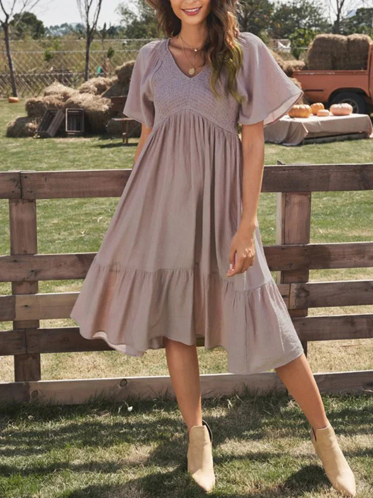 Dalilah | Lotusblütenkleid mit Ärmeln - Image 3