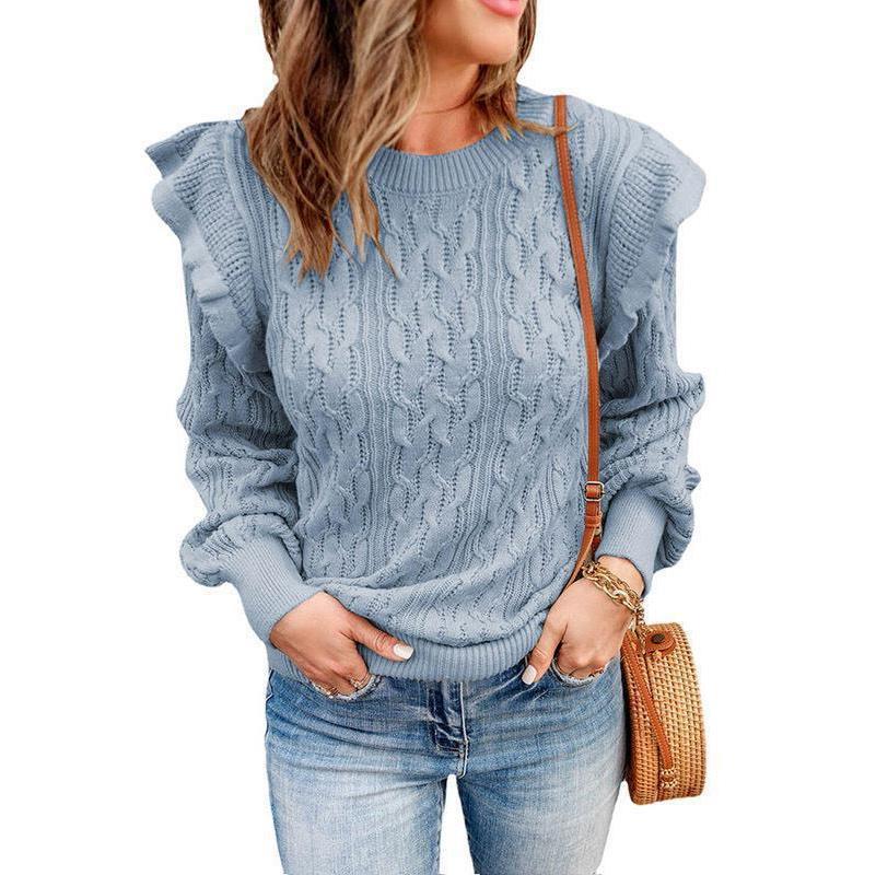 DAME LOCKERER LANGÄRMELIGER PULLOVER | BEQUEM UND STILVOLL - Image 4