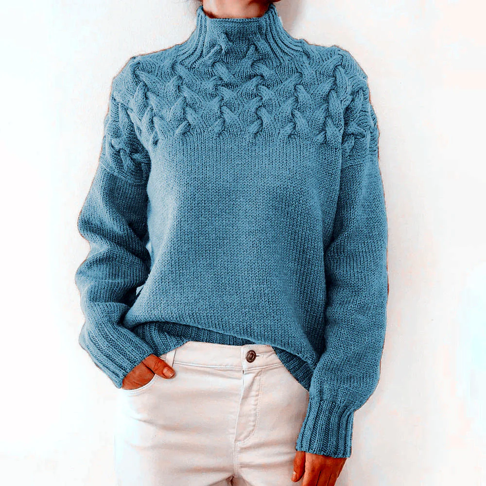 DAME PULLOVER MIT HOHEM KRAGEN | ELEGANTER KOMFORT STIL - Image 10