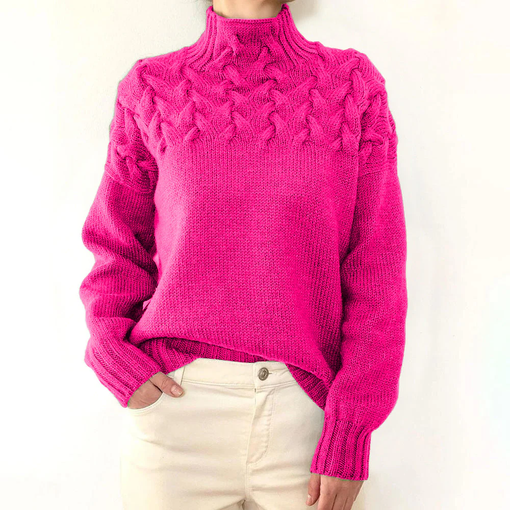 DAME PULLOVER MIT HOHEM KRAGEN | ELEGANTER KOMFORT STIL - Image 11