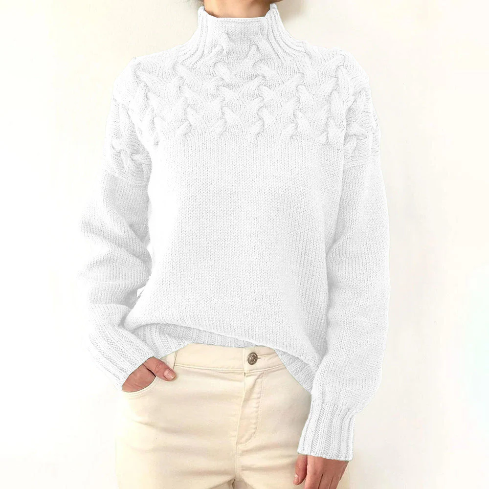 DAME PULLOVER MIT HOHEM KRAGEN | ELEGANTER KOMFORT STIL - Image 2