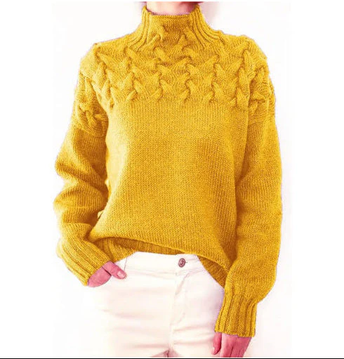 DAME PULLOVER MIT HOHEM KRAGEN | ELEGANTER KOMFORT STIL - Image 3