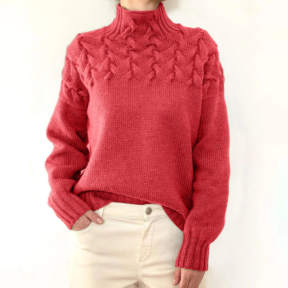 DAME PULLOVER MIT HOHEM KRAGEN | ELEGANTER KOMFORT STIL - Image 4
