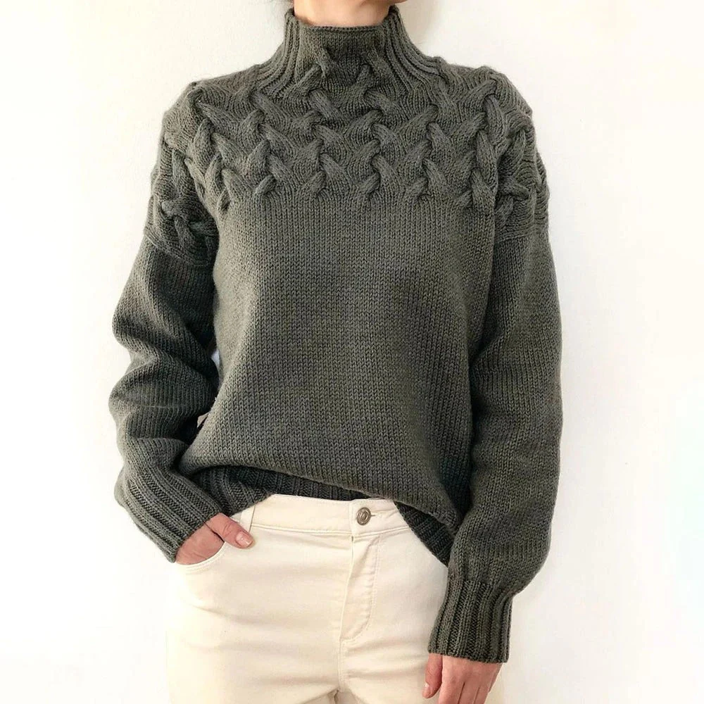 DAME PULLOVER MIT HOHEM KRAGEN | ELEGANTER KOMFORT STIL - Image 5