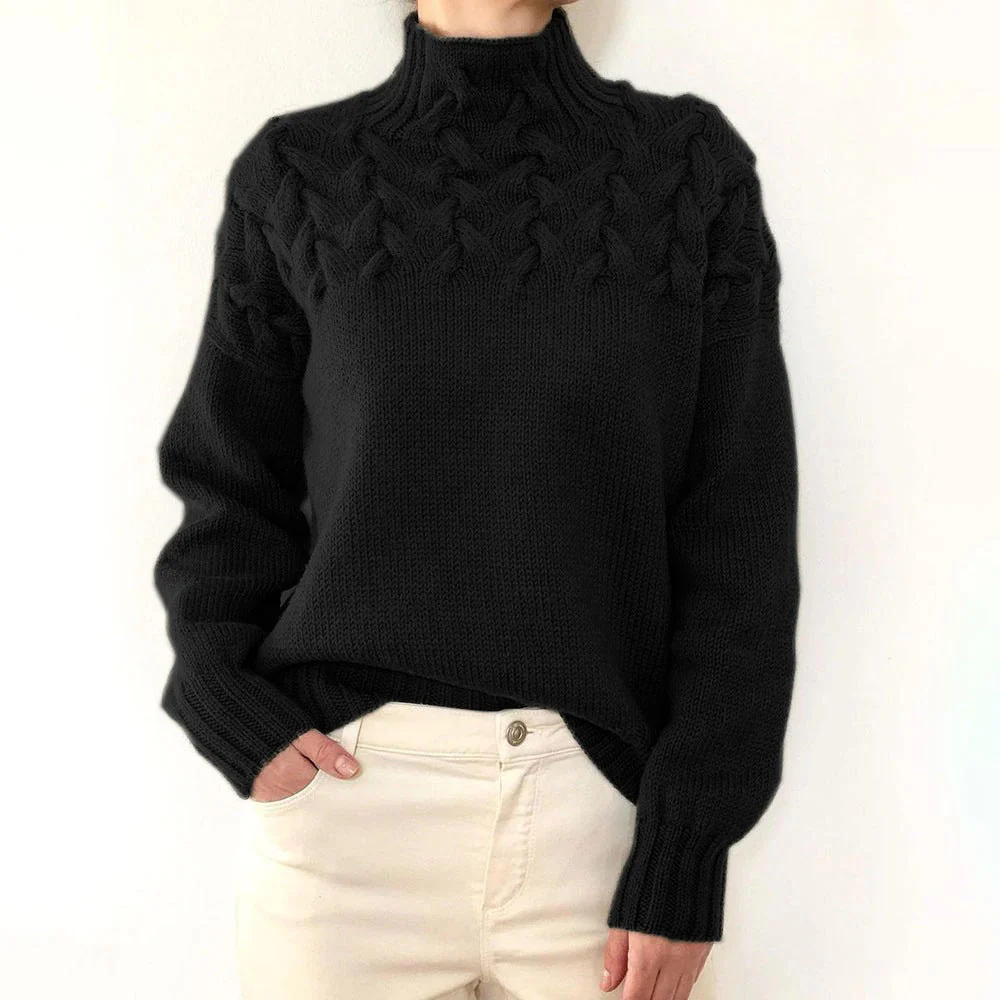 DAME PULLOVER MIT HOHEM KRAGEN | ELEGANTER KOMFORT STIL - Image 6
