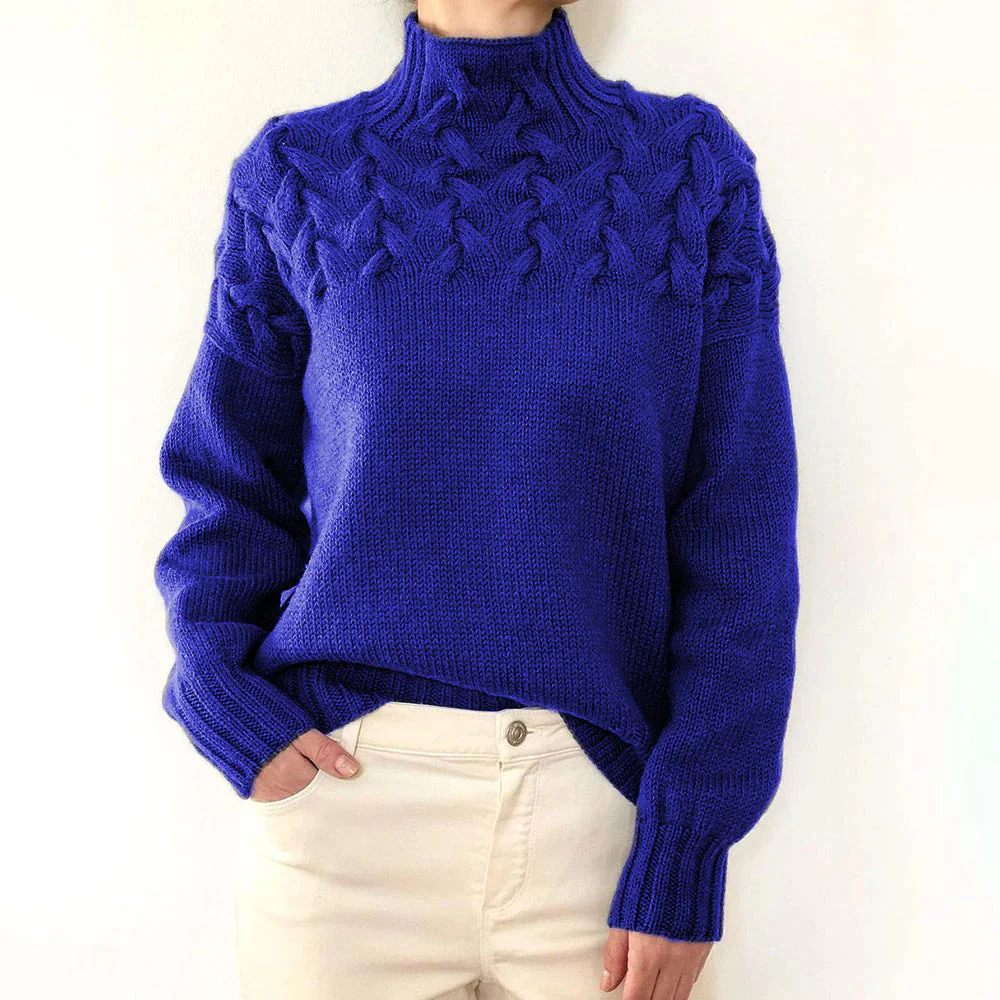 DAME PULLOVER MIT HOHEM KRAGEN | ELEGANTER KOMFORT STIL - Image 7