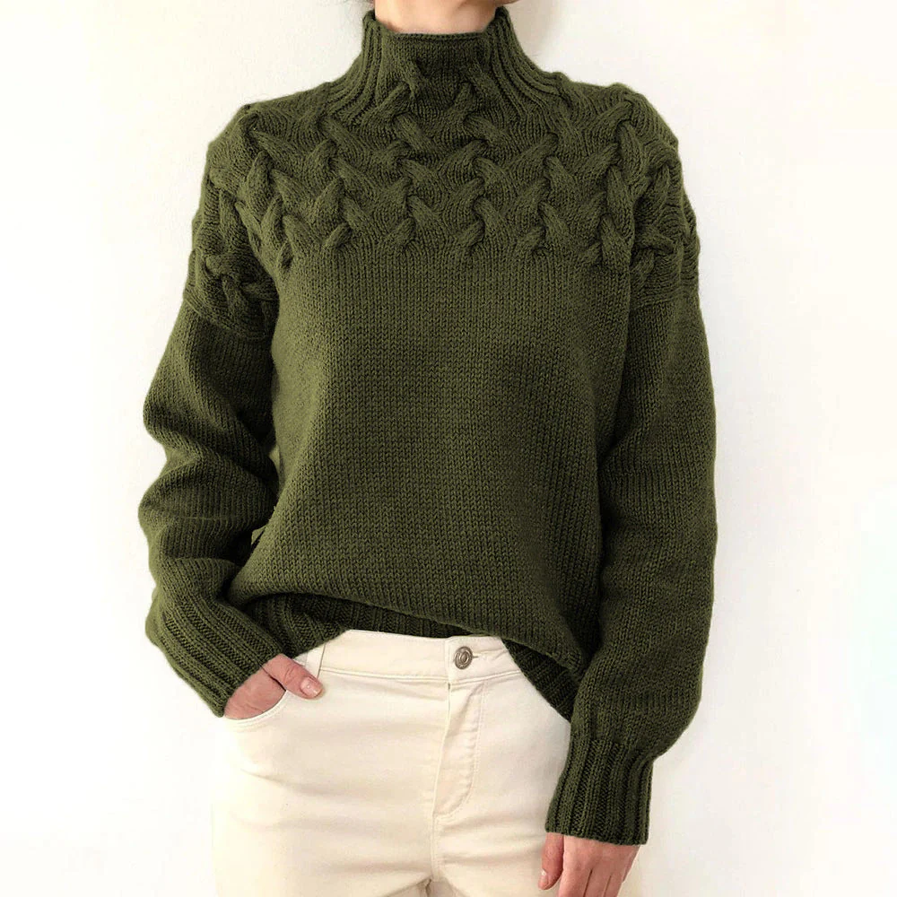 DAME PULLOVER MIT HOHEM KRAGEN | ELEGANTER KOMFORT STIL - Image 9