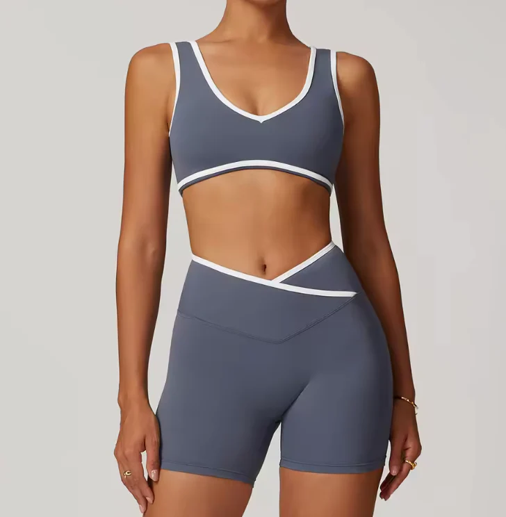 Damen 2-teiliges Yoga- & Pilates-Set – Nahtloses Trainingsoutfit mit Leggings & Oberteil - Image 2
