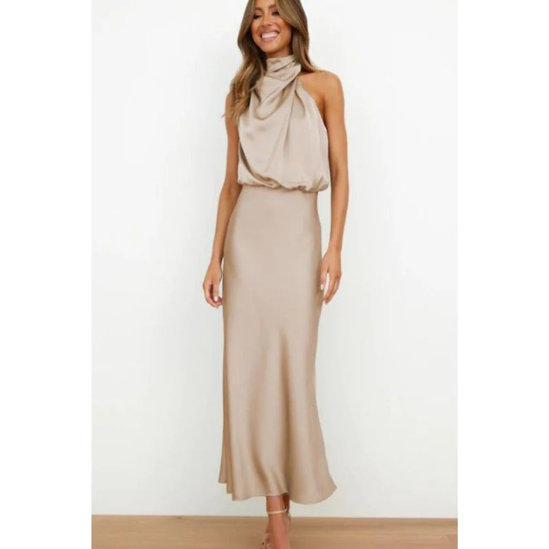 Damen-Abendkleid mit Neckholder-Ausschnitt | Midi-Länge - Image 2