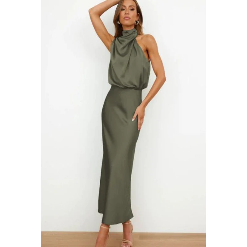 Damen-Abendkleid mit Neckholder-Ausschnitt | Midi-Länge - Image 3
