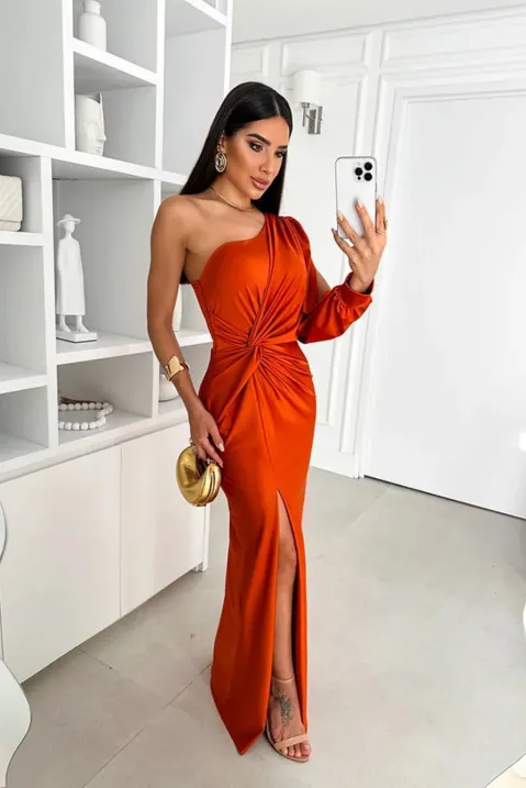 Damen-Abendkleid mit One-Shoulder-Form | klare Linienführung - Image 7