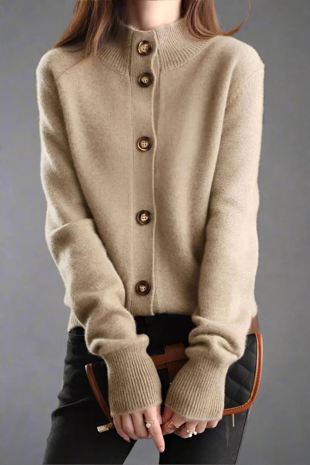Damen anspruchsvoller gemütlicher Cardigan | Warmer - Image 2