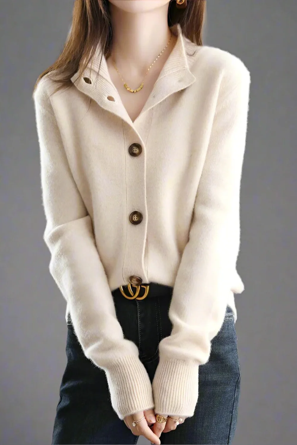 Damen anspruchsvoller gemütlicher Cardigan | Warmer - Image 3