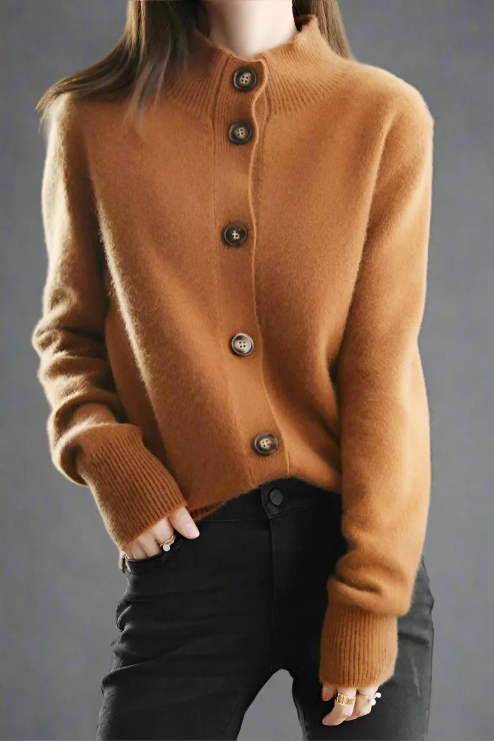 Damen anspruchsvoller gemütlicher Cardigan | Warmer - Image 4