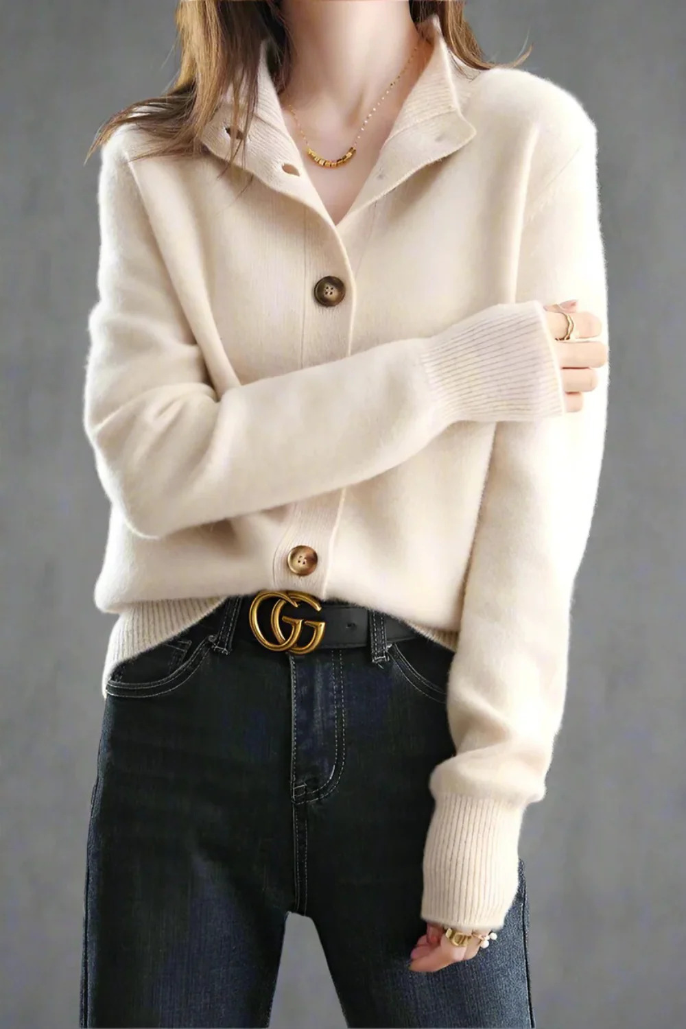 Damen anspruchsvoller gemütlicher Cardigan | Warmer - Image 9